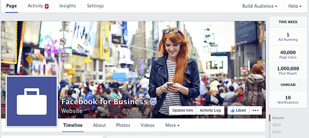 New Facebook Page Design