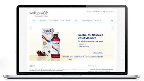 Website Design Well Spring Pharma